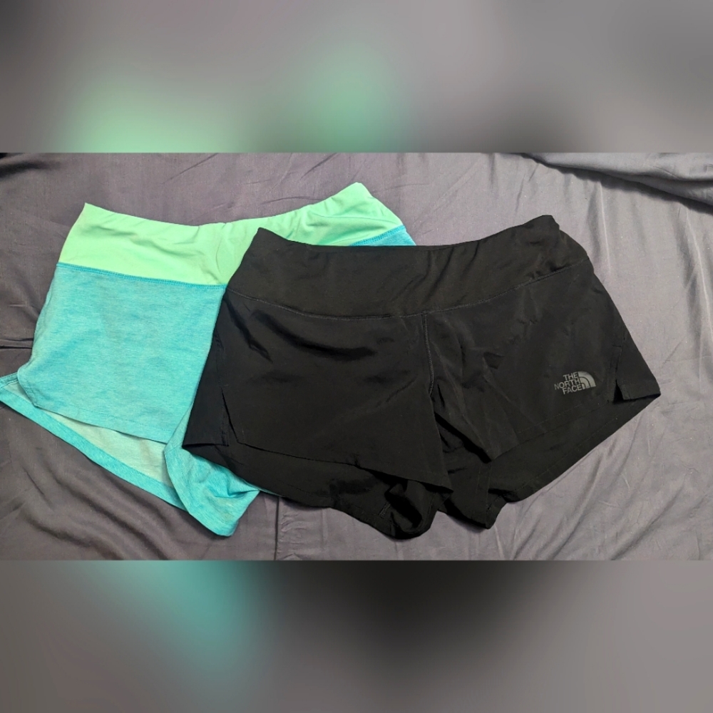 The North Face Shorts Set Size Small Black And Aqua